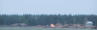 Pommiplahvatus 500 meetri kauguselt.  Foto: TV3 UUDISED