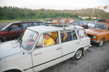 Klubi Vänt juht Raivo Ojaveer Žiguli VAZ-2102 roolis. Foto: INNO TÄHISMAA