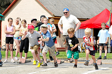Lisaks meeste viievõistlusele ja naiste neljavõistlusele toimusid ka lastejooksud. Foto: JANEK JOAB