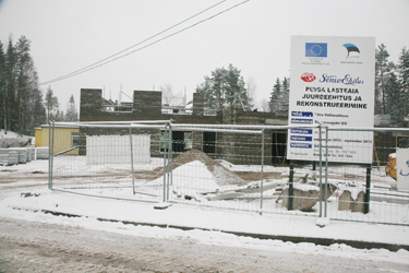 Eile käisid Puiga lasteaia juurdeehituse juures teise korruse seinte ehitustööd. Foto: INNO TÄHISMAA