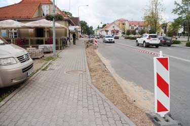 Uus peatuse asukoht Vabaduse tänaval Leoki poe juures.    Foto: Võrumaa Teataja