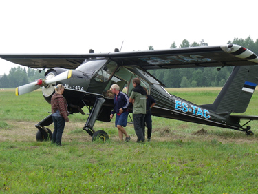 Lennuk, millega üritusest osavõtjatel oli võimalik õhus tiir teha. Foto: Kadri Nagel