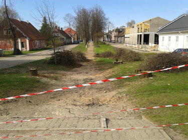 Väiksel pildil on allee ehitustööde alguses. Foto: AIGAR NAGEL