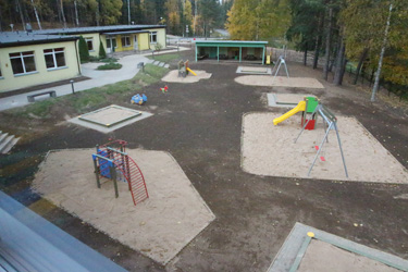 Vaade lasteaia mänguväljakutele. Foto: INNO TÄHISMAA