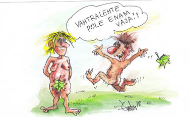 Erki Evestuse karikatuur.
