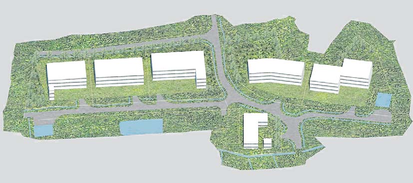 Tööstusalale planeeritavad hooned. Allikas: AS RAMBOLL EESTI