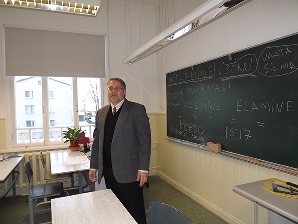 Jüri Pallo tundi andmas. Foto: MERVI PALLO