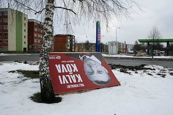 Pühapäeva hommik Jüri–Luha  tänava ristmikul.        Foto: VÕRUMAA TEATAJA 