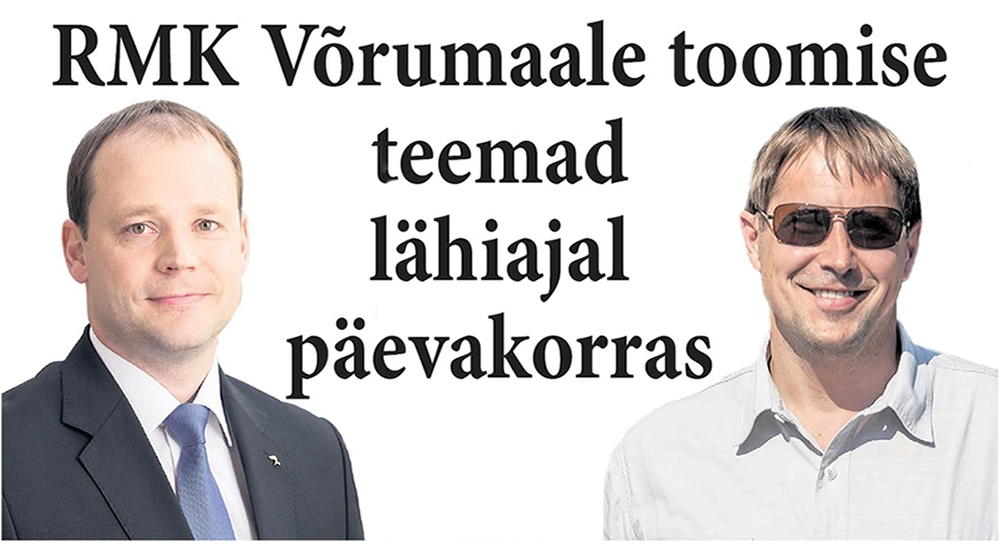 Riigiminister Arto Aas (vasakul) ja Võru maavanem Andres Kõiv saavad rääkida riigiasutuste pealinnast väljaviimise ja Võrumaa arengu teemadel omavahel juba neljapäeval. Nimelt toimub valitsuse väljasõiduistung seekord Võrumaal politsei- ja piirivalveameti Piusa kordonis. Sama päeva õhtul osalevad valitsuse liikmed seminaril, kus on arutlusel Kagu-Eesti piirkonna arenguga seotud küsimused.			                      Fotod: ERAKOGU JA ANDREI JAVNAŠAN