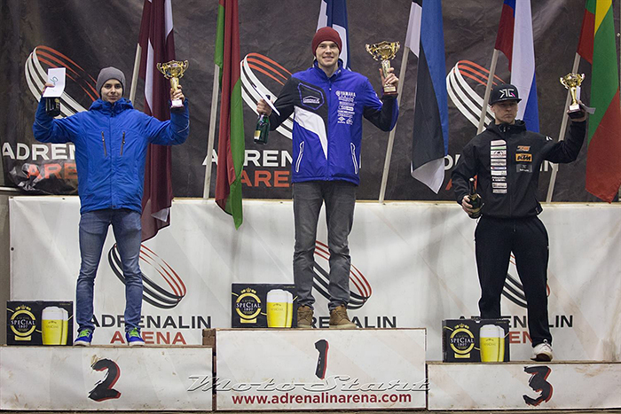 Vasakult: Jan Jakobson, Andero Lusbo, Joni Roos (MX Open poodium). Foto: MOTOSTART PHOTOGRAPHY