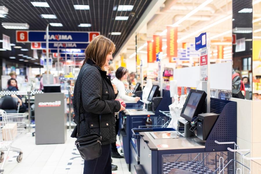 Iseteeninduskassad Tartus, Sõbrakeskuses asuvas supermarketis Maxima XX FOTO: MAxima