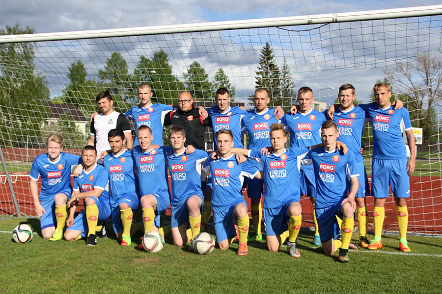 Võru FC Heliose esindusmeeskond. Foto: Võru FC Helios