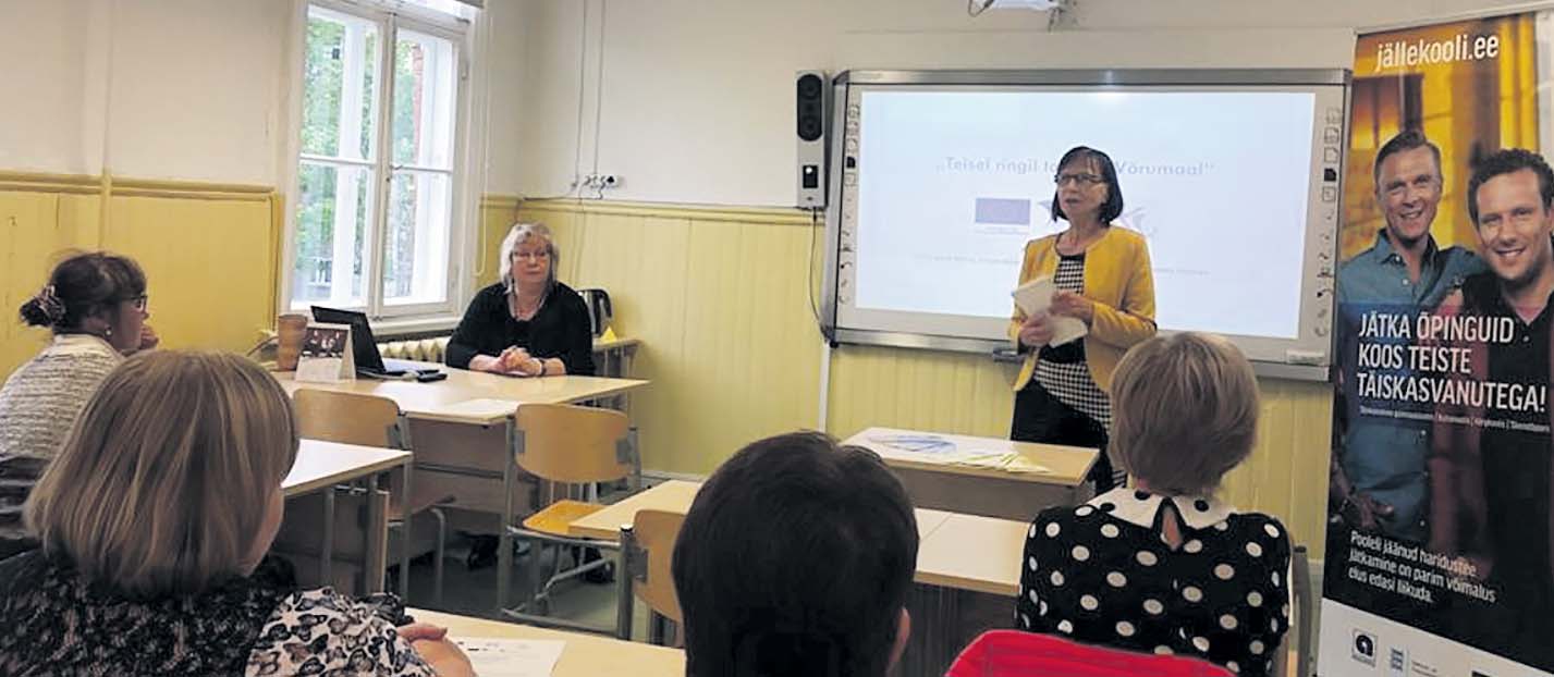 Hetk seminarilt. Õpetajalaua taga istub Pille Kulberg.