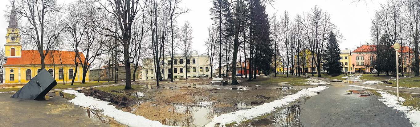 Võru linna ajaloolist keskväljakut ootab taastamine. Foto: AIGAR NAGEL