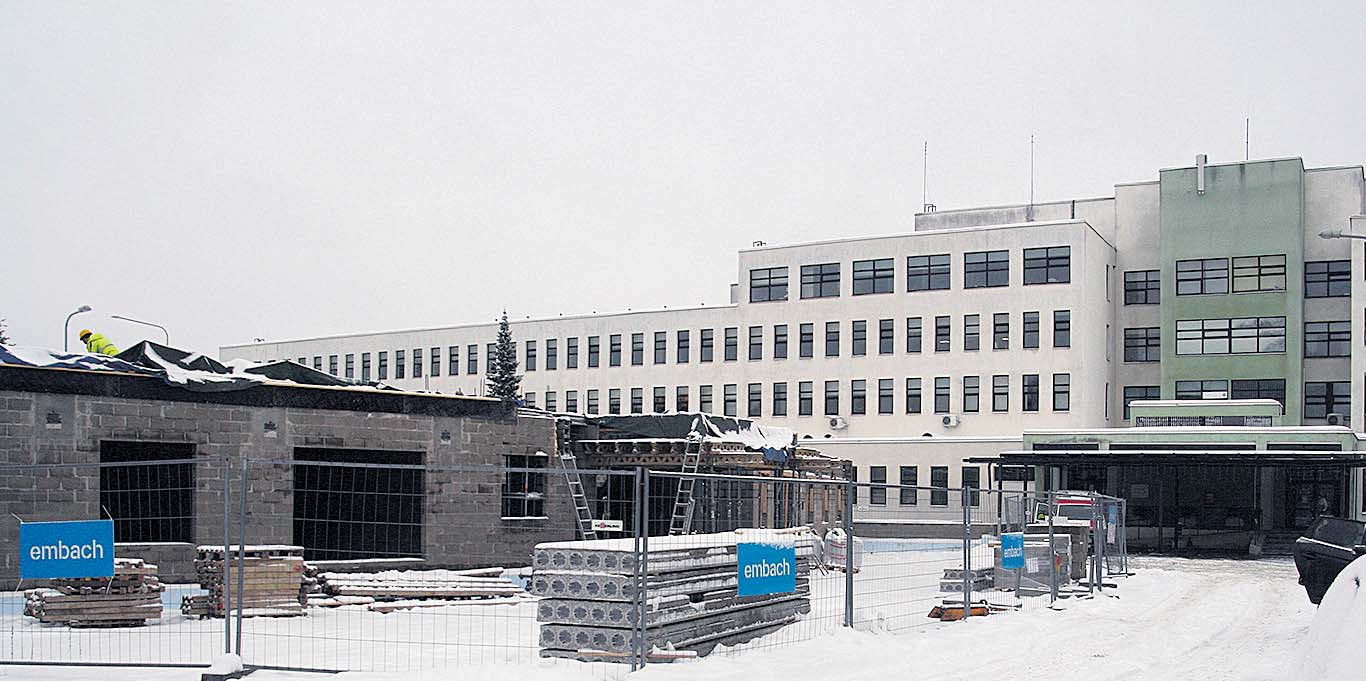 Selline nägi eile välja Põlva tervisekeskuse ehitus. Fotod: VÕRUMAA TEATAJA Selline nägi eile välja Põlva tervisekeskuse ehitus. Fotod: VÕRUMAA TEATAJA