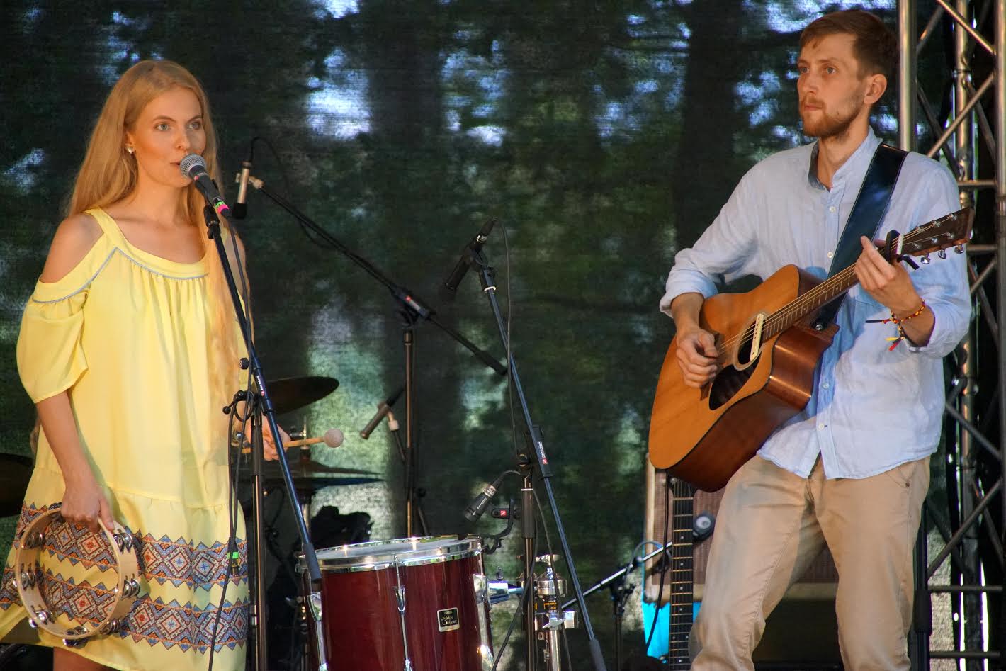 Eva-Lotta Vunder ja Madis Meister esitlesid Südamemuusika festivalil oma plaati „The Heart Way”. Fotod: KALLE NURK