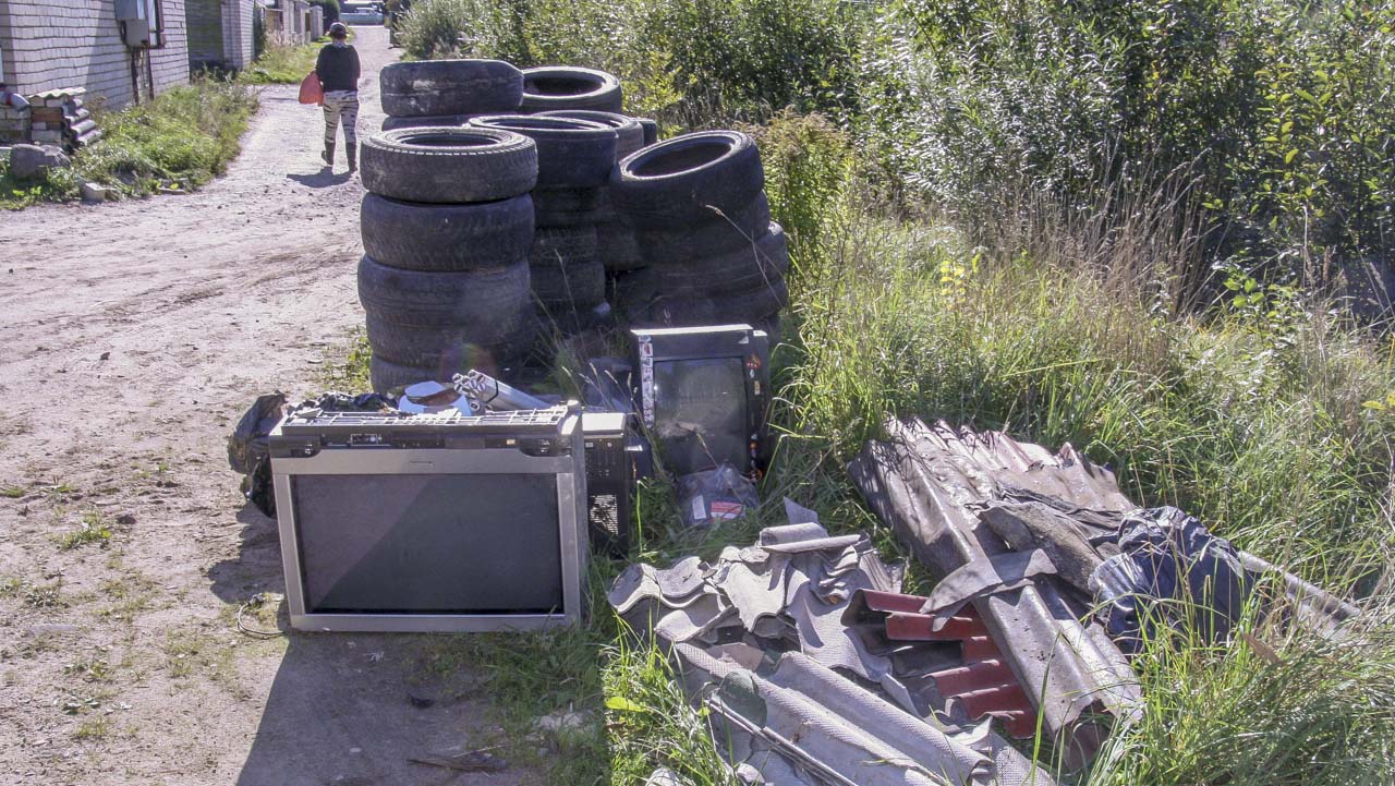 Võru linnas olev prügi FOTO: Heleri Lakur