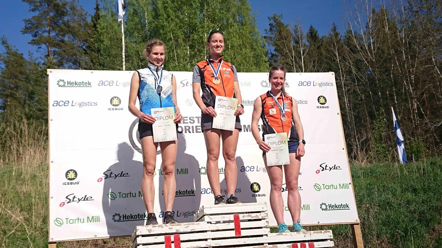 EMV lühi 1.Laura Joonas, 2.Evely Kaasiku, 3.Marianne Haug Foto Sixten Sild