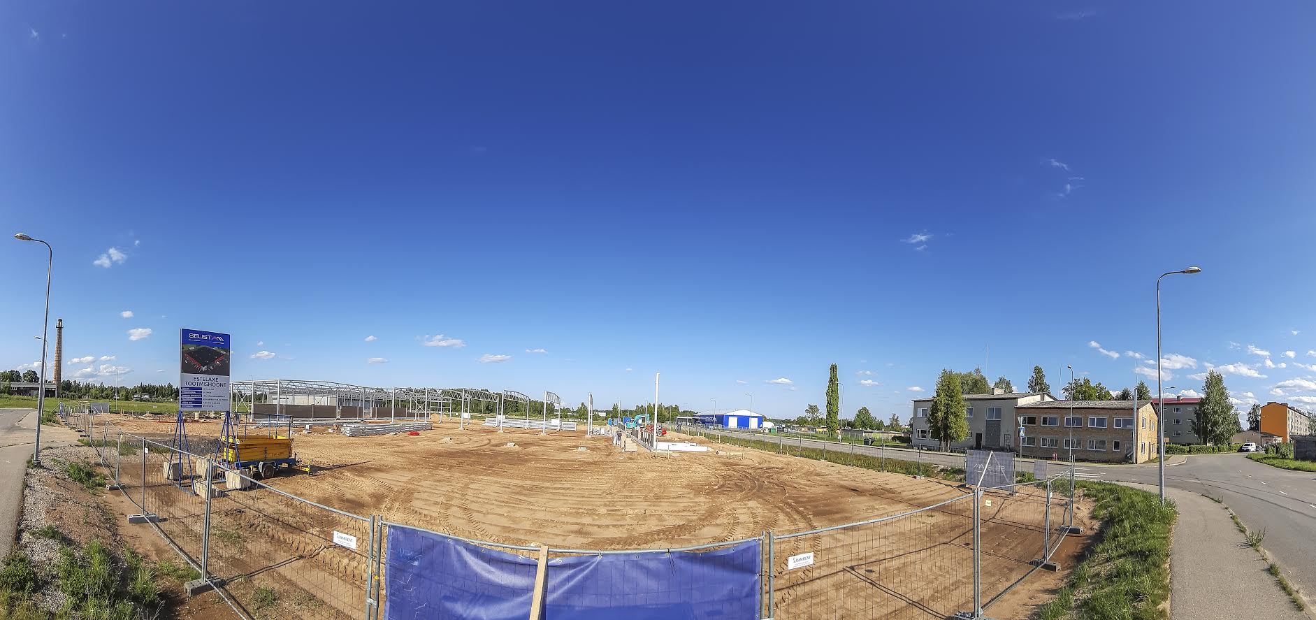 Võrukivi tehnoparki kerkib 2020. aasta märtsiks plasttooteid valmistava OÜ Estelaxe uus tootmishoone. Foto: AIGAR NAGEL Võrukivi tehnoparki kerkib 2020. aasta märtsiks plasttooteid valmistava OÜ Estelaxe uus tootmishoone. Foto: AIGAR NAGEL