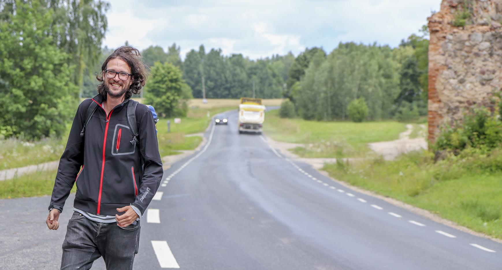 Noore sakslasest turisti jaoks mõjus mitmenädalane rännak mööda Eestimaad hästi, õppides tundma siinseid inimesi ja maad. Foto: AIGAR NAGEL