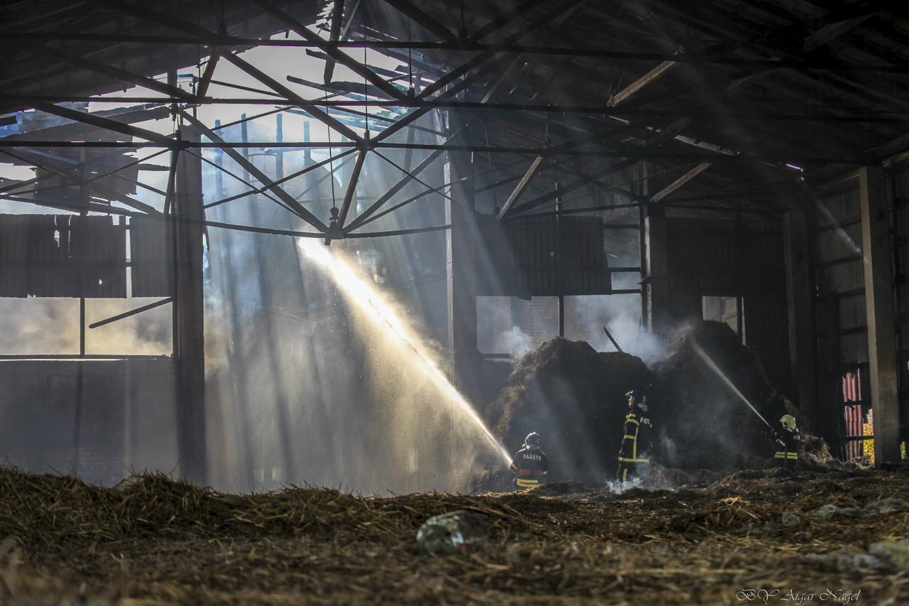 Kella 16 ajal kestsid järelkustutustööd. Fotod: AIGAR NAGEL