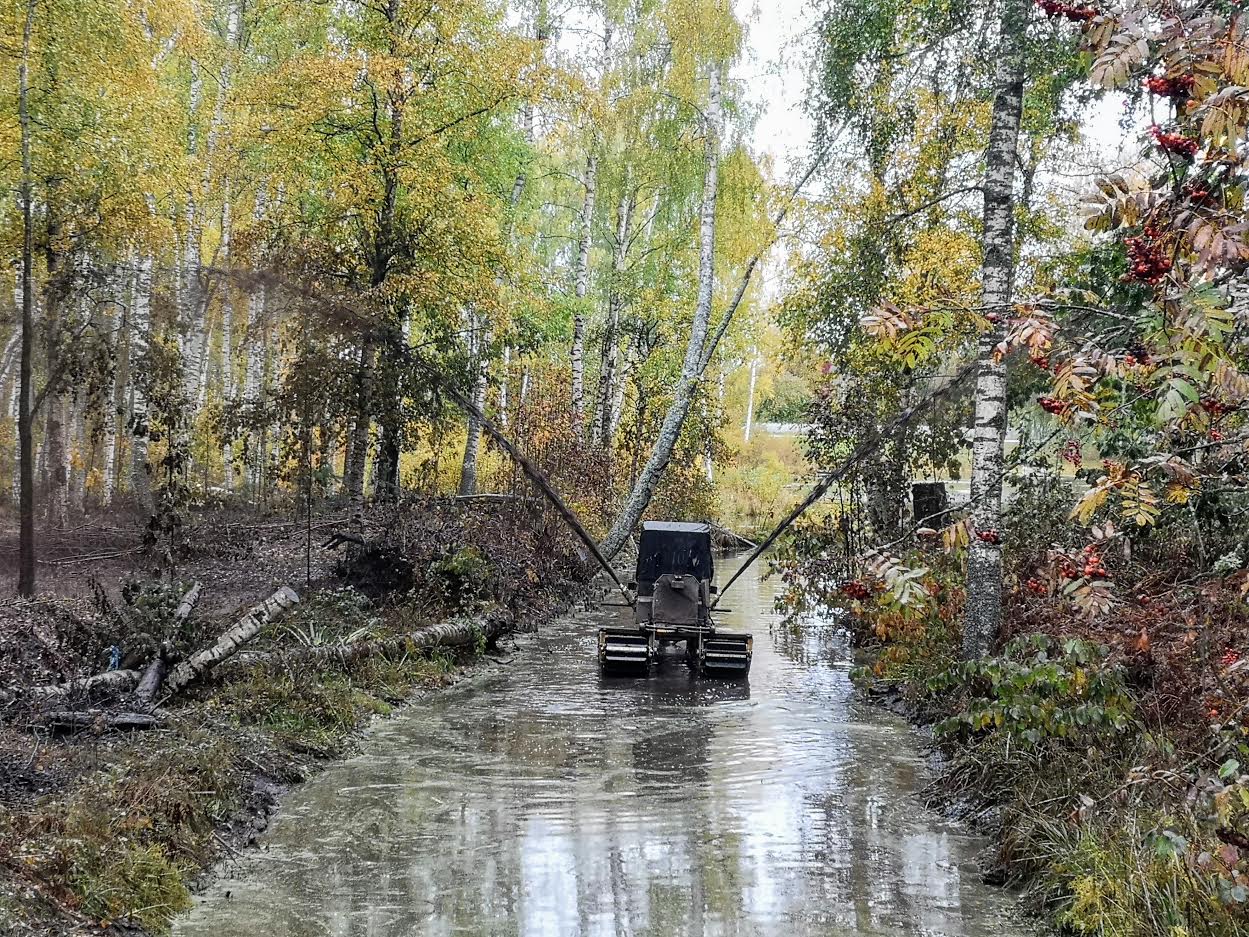 Mudapump väikese Boose järve kanalis. Foto: LIANA ALLAS