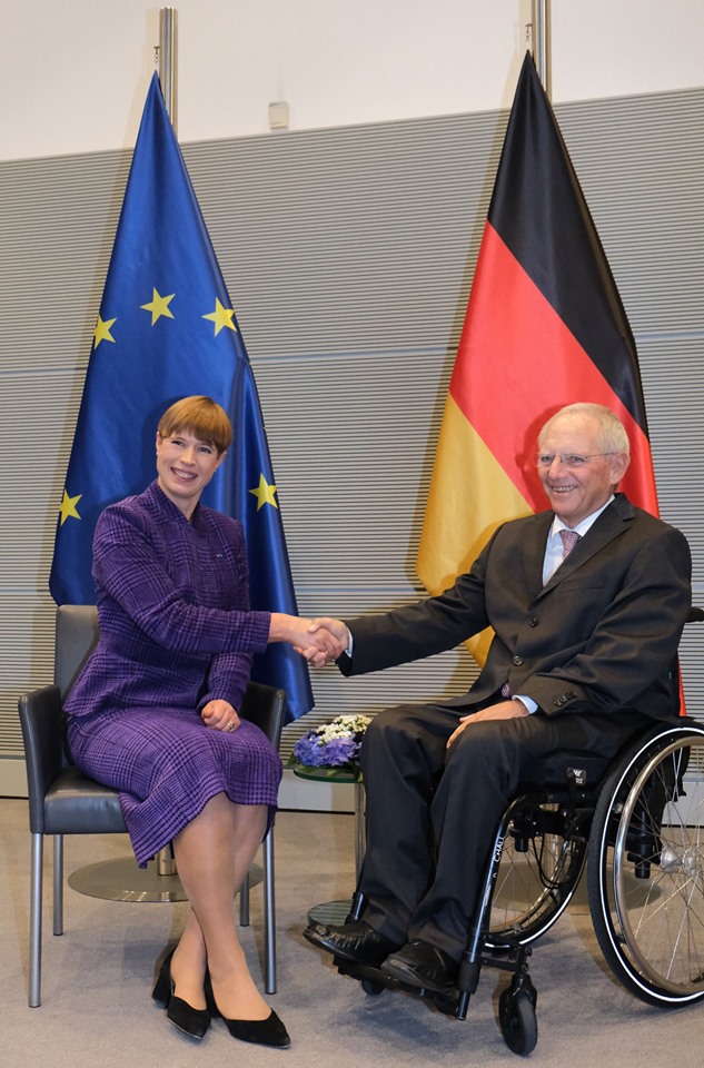Bundestagi presidendi Wolfgang Schäublega arutasime Euroopa tulevikku—sealhulgas kaitsekoostööd, Brexitit ja Euroopa Liidu järgmise eelarveperioodi rahastust. Fotod: Vabariigi Presidendi Kantselei