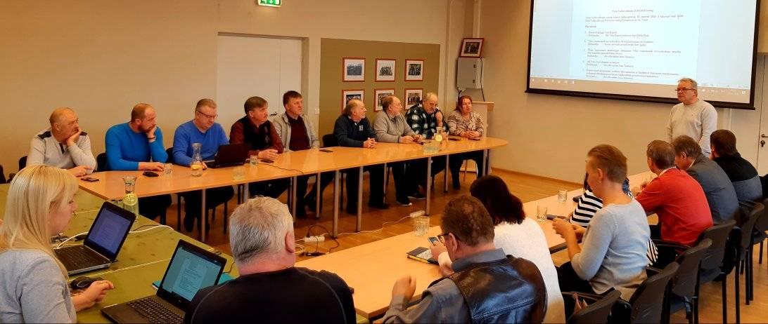 Võru 11.03.2020 Vallamaja saalis käib volikogu istung. FOTO: Võru vald