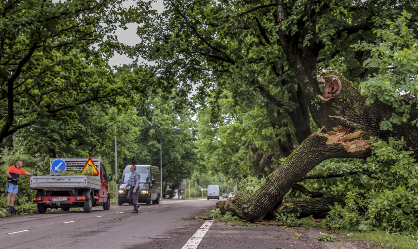 Torm Võrus 12.06.2019  FOTO: Aigar Nagel