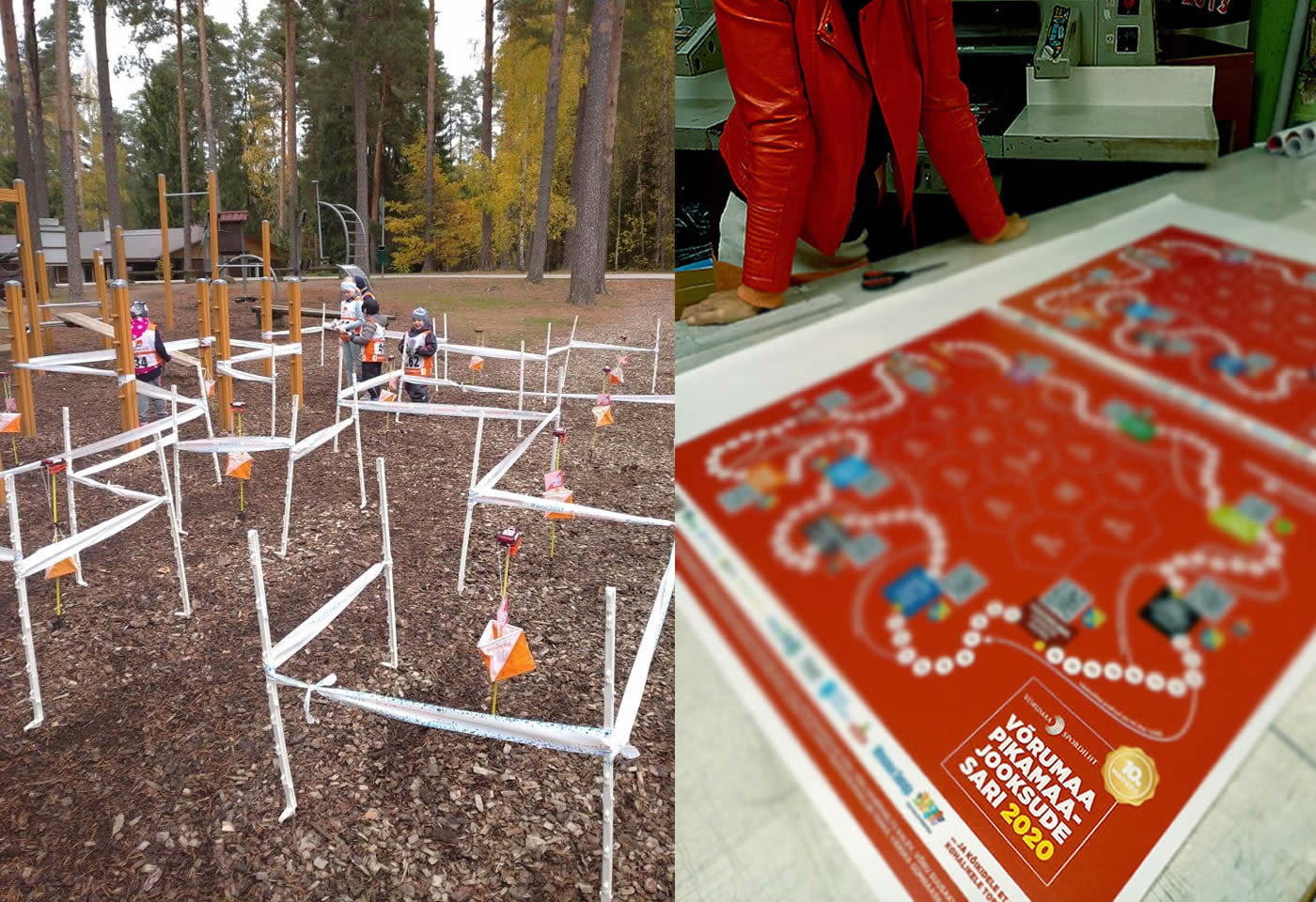 Samal ajal kui täiskasvanud sportisid, said lapsed Munamäe jooksu lastehoius orienteerumislabürinti nautida. Fotod: KÜLLI LEOLA