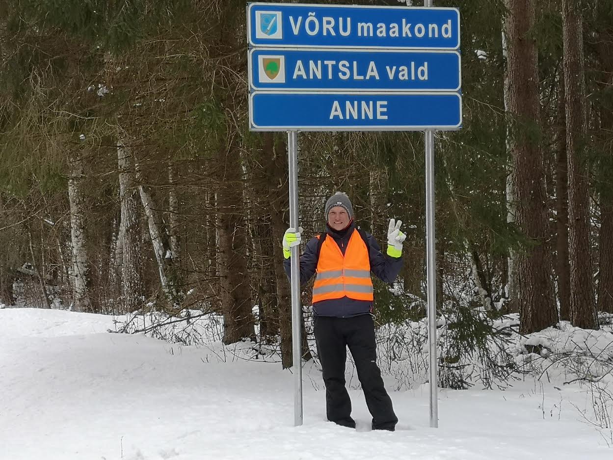 Intan Pragi jõudis Võru maakonna piirile 20. veebruaril kell 11.53. Foto: LIANA ALLAS