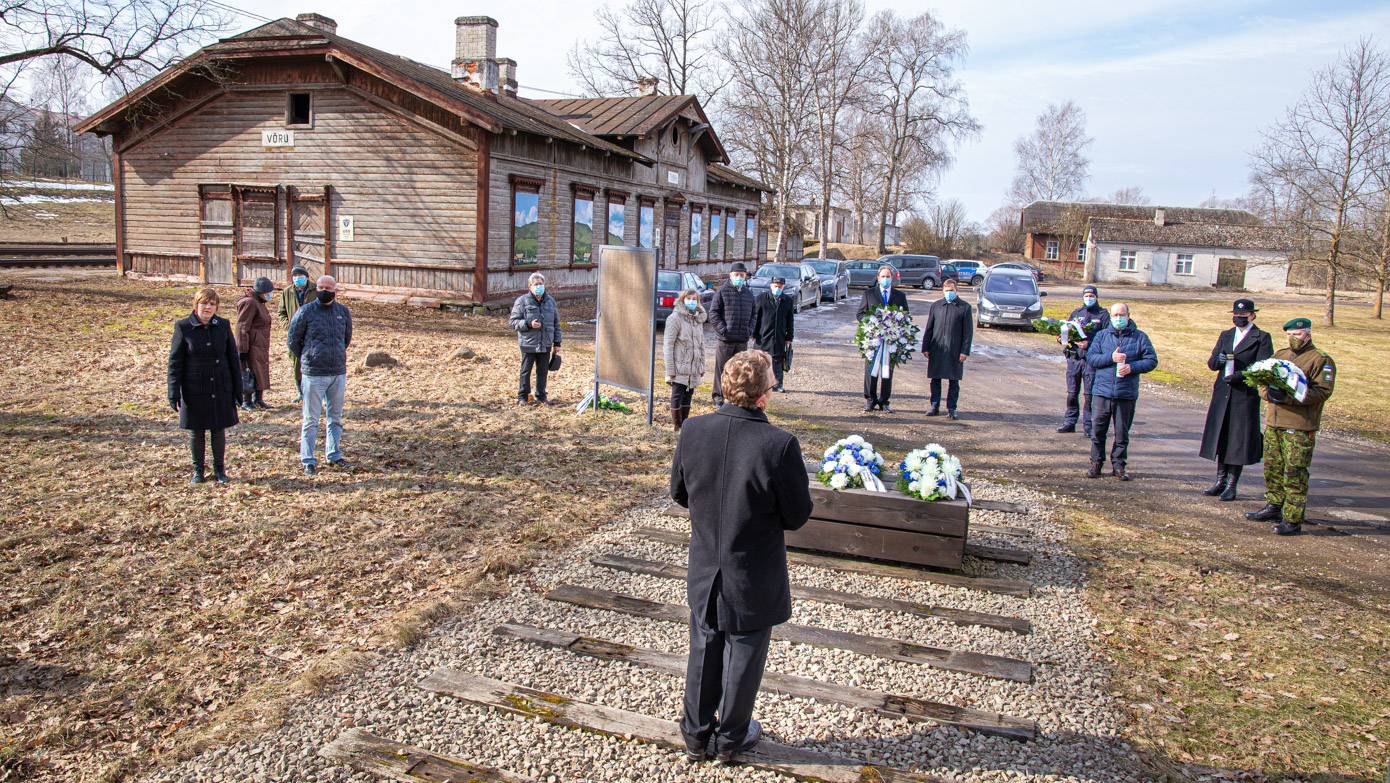 Märtsiküüditamise aastapäev Võrus FOTOD: Aigar Nagel