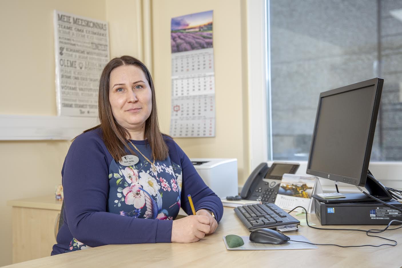 Lõuna-Eesti haiglas asuvas Lõuna-Eesti laste ja noorukite vaimse tervise keskuse kabinetis aitab noori vaimse tervise õde Heili Velks. Foto: AIGAR NAGEL