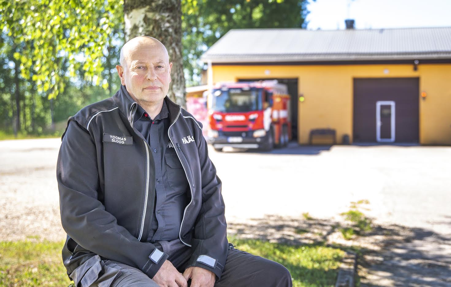 Lõuna päästekeskuse Antsla päästekomando komandopealikul Toomas Sloogil täitus päästeametis tööle asumisest mõned kuud tagasi 20 aastat. Foto: AIGAR NAGEL