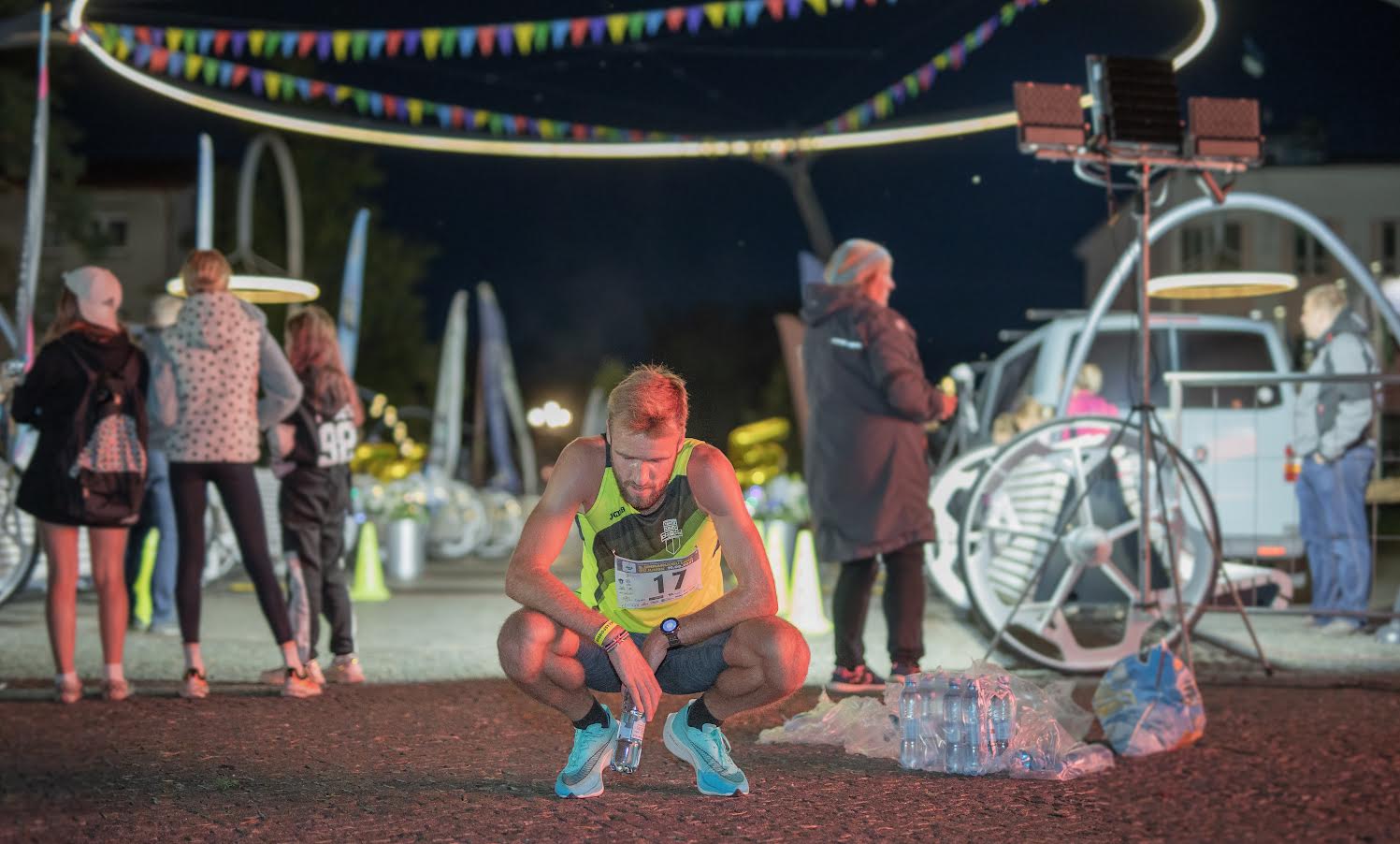 Just finišisse jõudnud Olavi Allase, kes saavutas esikoha ajaga 32 minutit ja 46 sekundit. FOTOD: Aigar Nagel