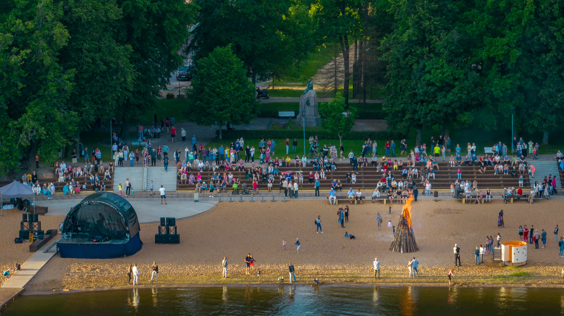 Võidutuli jõudis Saaremaalt Võrumaale FOTO: Aigar Nagel 