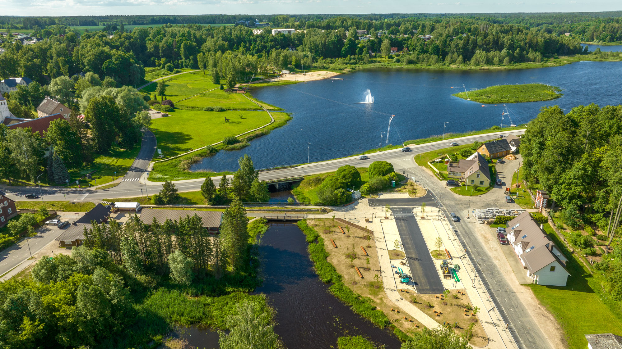 FOTOD Põlva järve ehib taas purskkaev FOTOD: Aigar Nagel