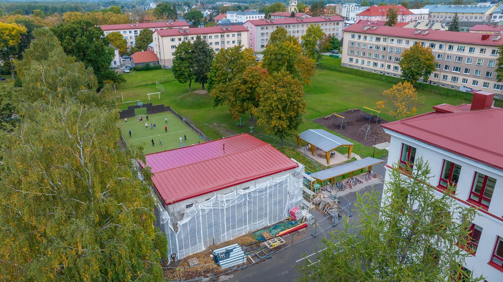 Võru loomemaja ehitus 23.09.2022 FOTO: Aigar Nagel