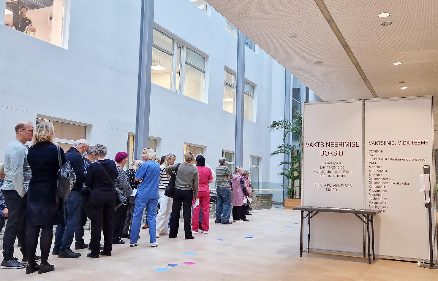 Vaktsineerimine Tartus mõni nädal tagasi. FOTO: Aigar Nagel