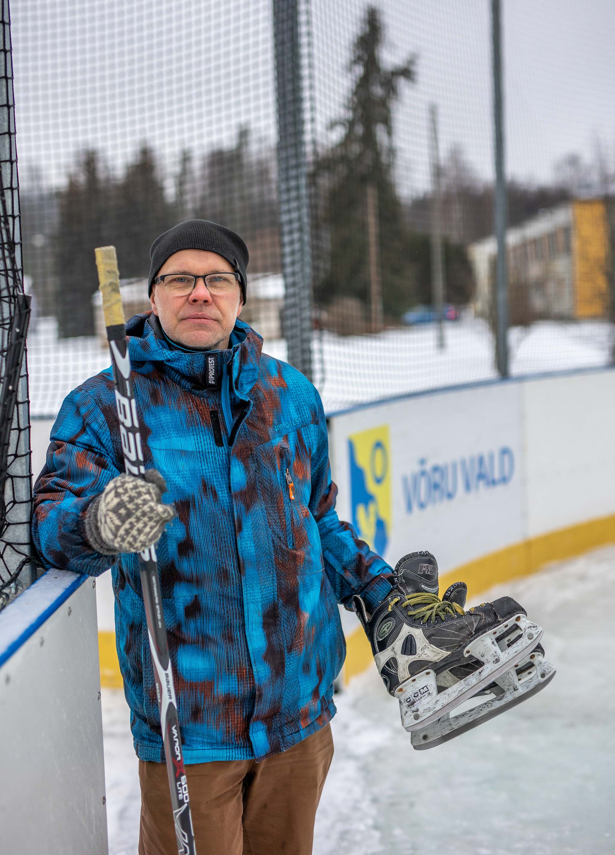 Vastseliina uisuväljaku eestvedaja Taavi Tuvike. FOTO: Aigar Nagel