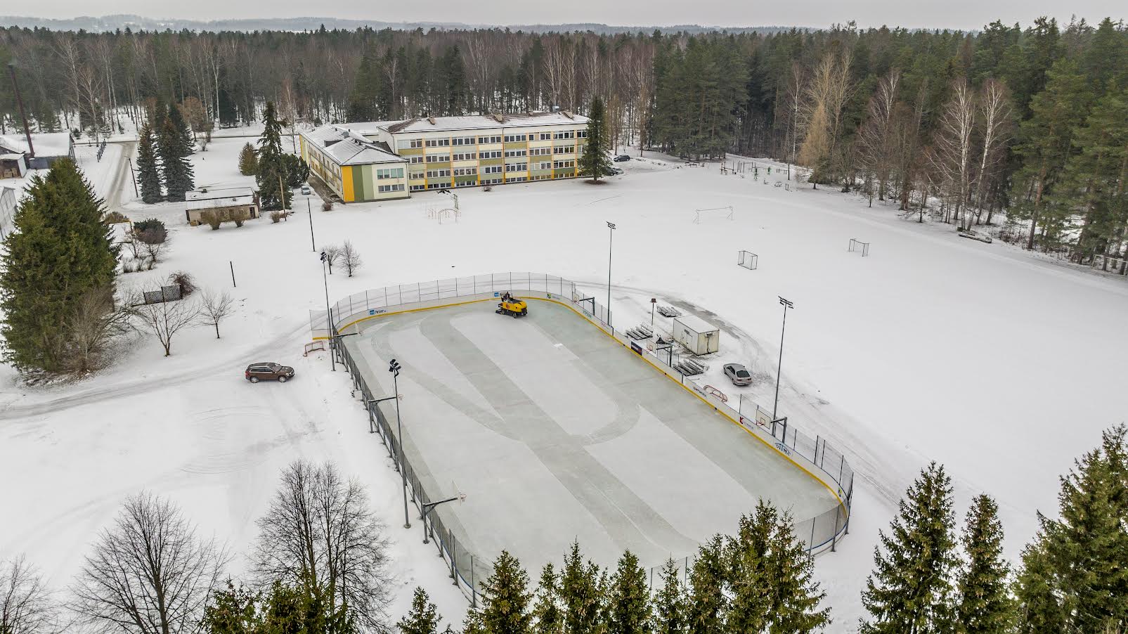 Vastseliina uisuväljakut soosib enamasti ka ilm, sest külmakraade on seal alati paari võrra rohkem kui näiteks Võrus. FOTO: Aigar Nagel