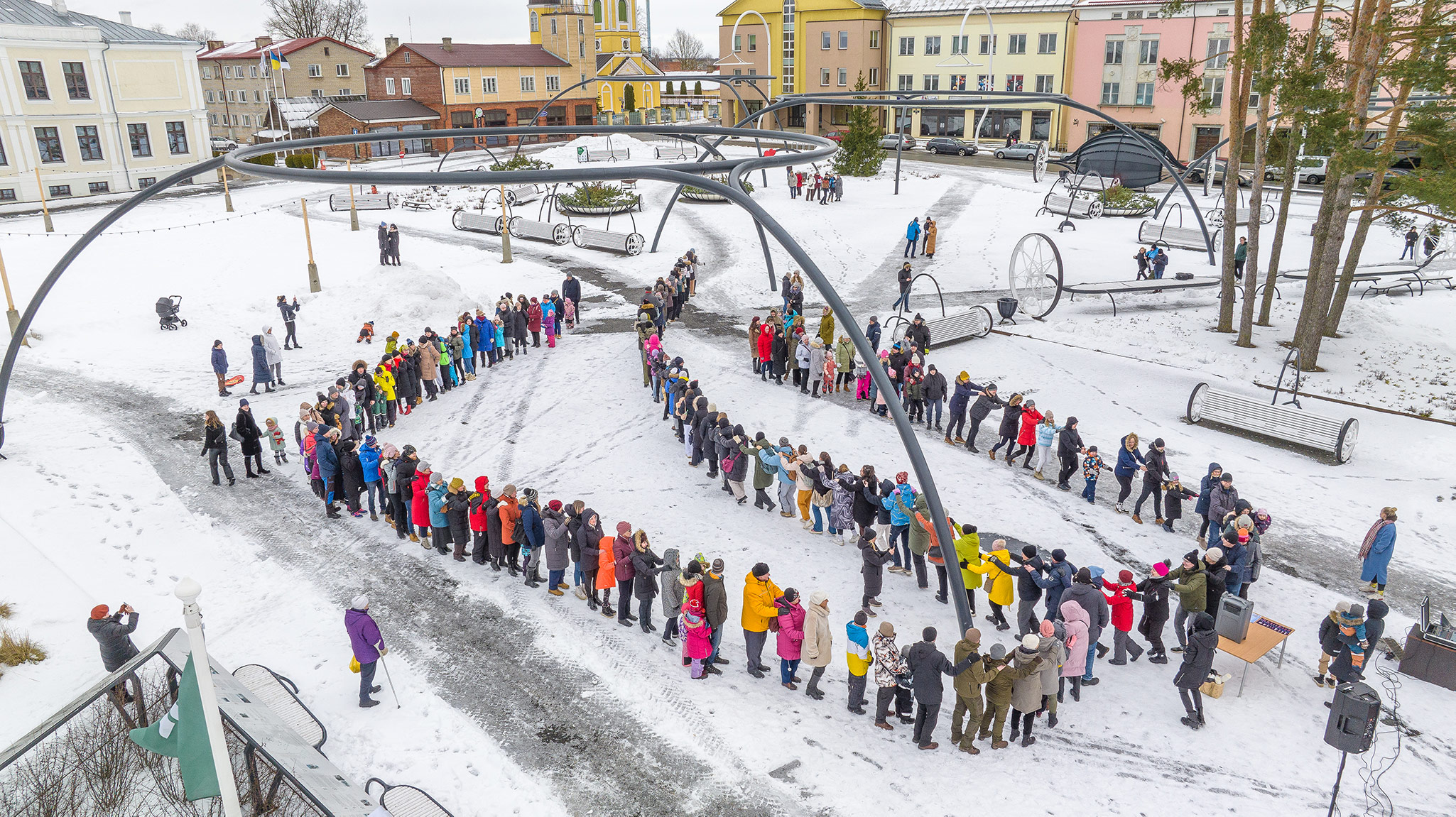 Võru ja Rapla jagavad tänavu Eesti suurima südame tiitli teist kohta FOTO: Aigar Nagel