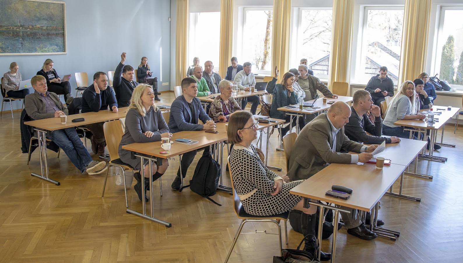 Võru linnavolikogu kulutas oma eilse istungi tööaja ära viimase minutini. Miks nii, sellest lähemalt laupäevases Võrumaa Teatajas. Foto: AIGAR NAGEL