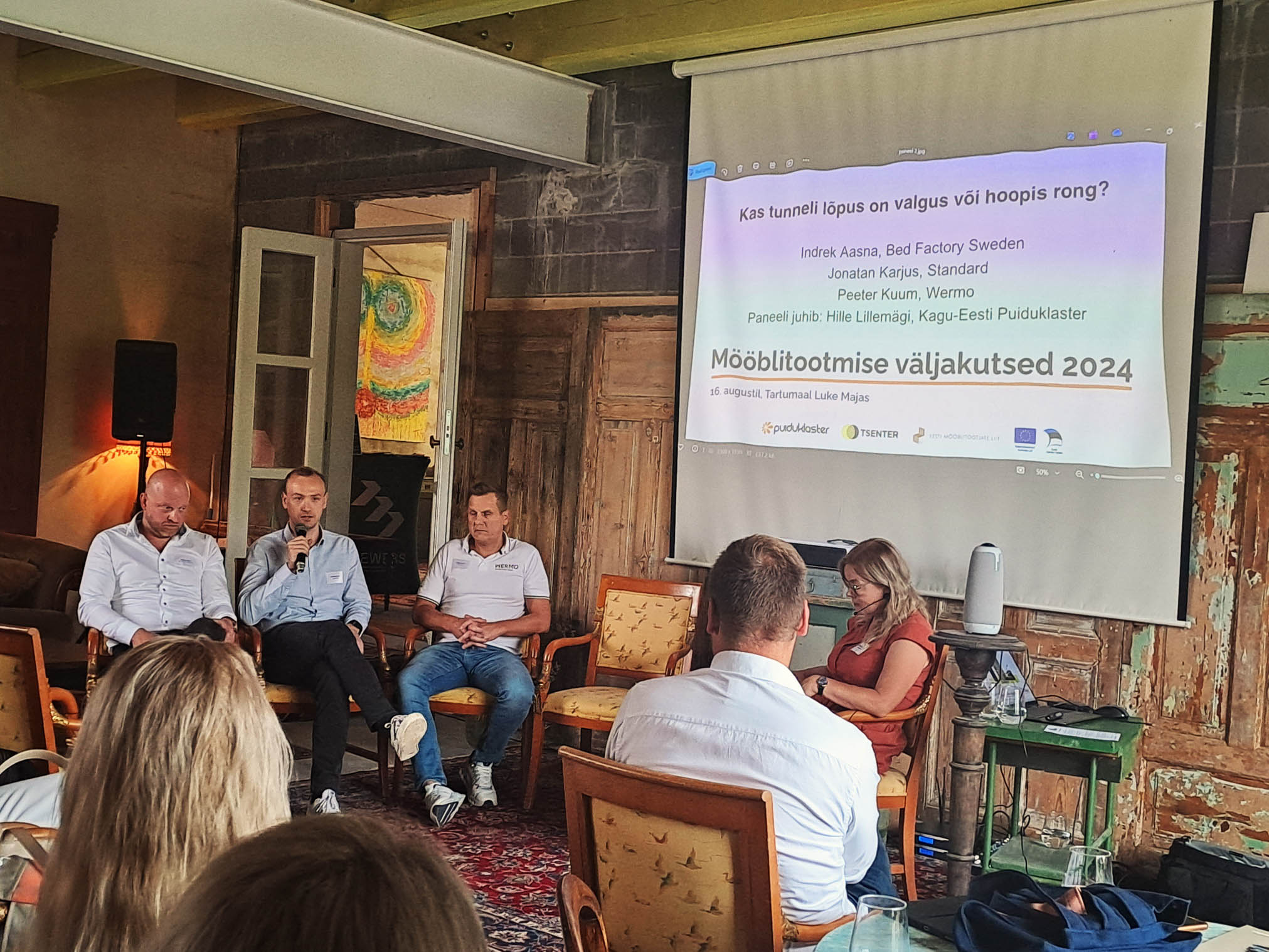 Ettevõtjate paneel, esinejad Indrek Aasna, Jonatan Karjus, Peeter Kuum