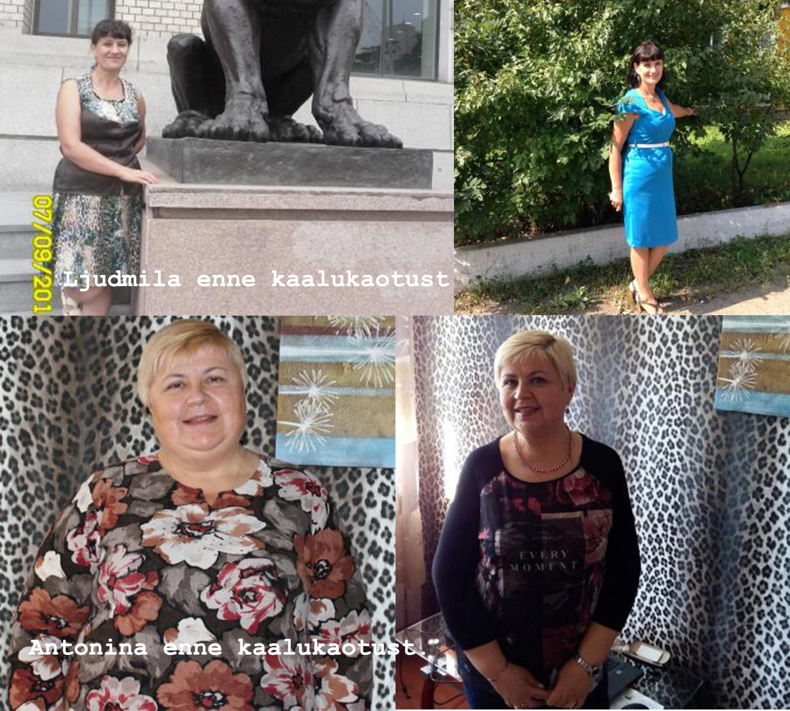 Enne ja pärast fotod.