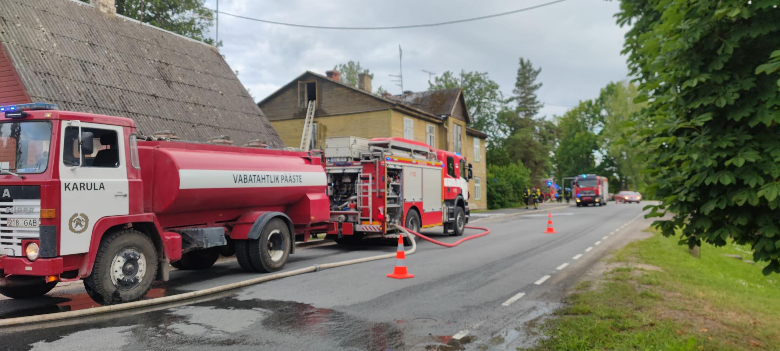 Süttinud kortermajast pääses elanik eluga FOTO: Lõuna päästekeskus