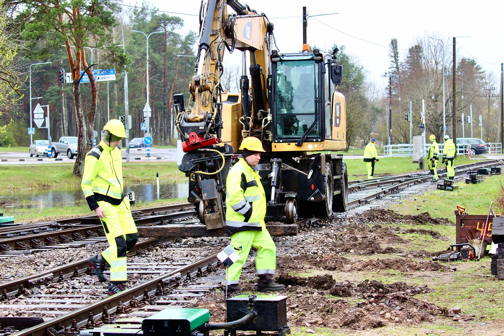 Liiprite vahetus Võru raudteejaama lähistel. Foto: VT