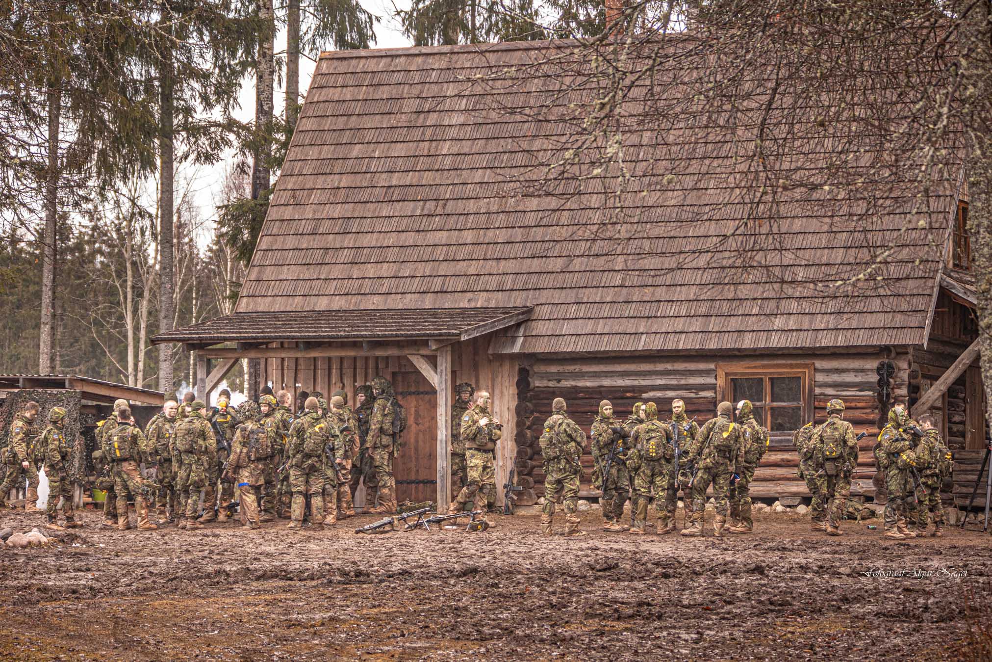 Teisipäeval harjutati õppusel kaitsetegevust,  esmaspäeval ründamist FOTO: Aigar Nagel