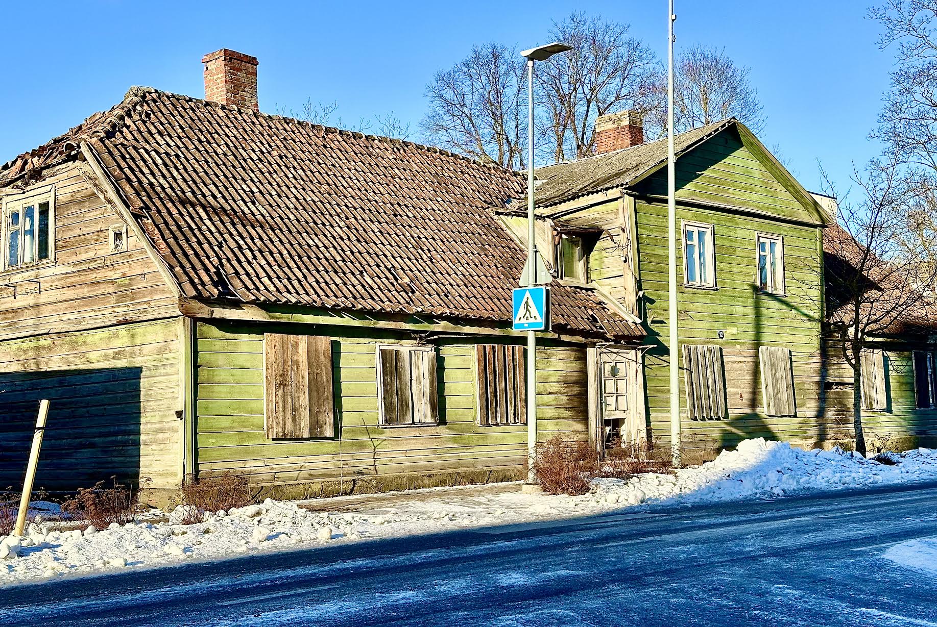 Liiva 12 hoone 2024. aasta veebruaris Võrus.  Fotod: ERAKOGU