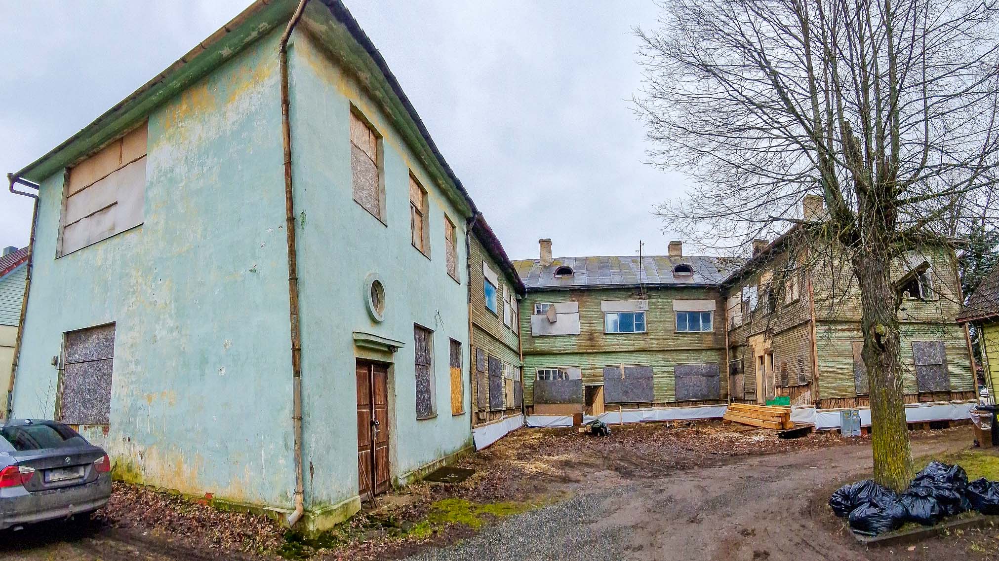 Vaade Karja tänav 17 kinnistule 29. jaanuaril. Foto: AIGAR NAGEL